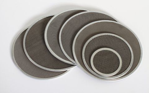 Fine wire mesh discs